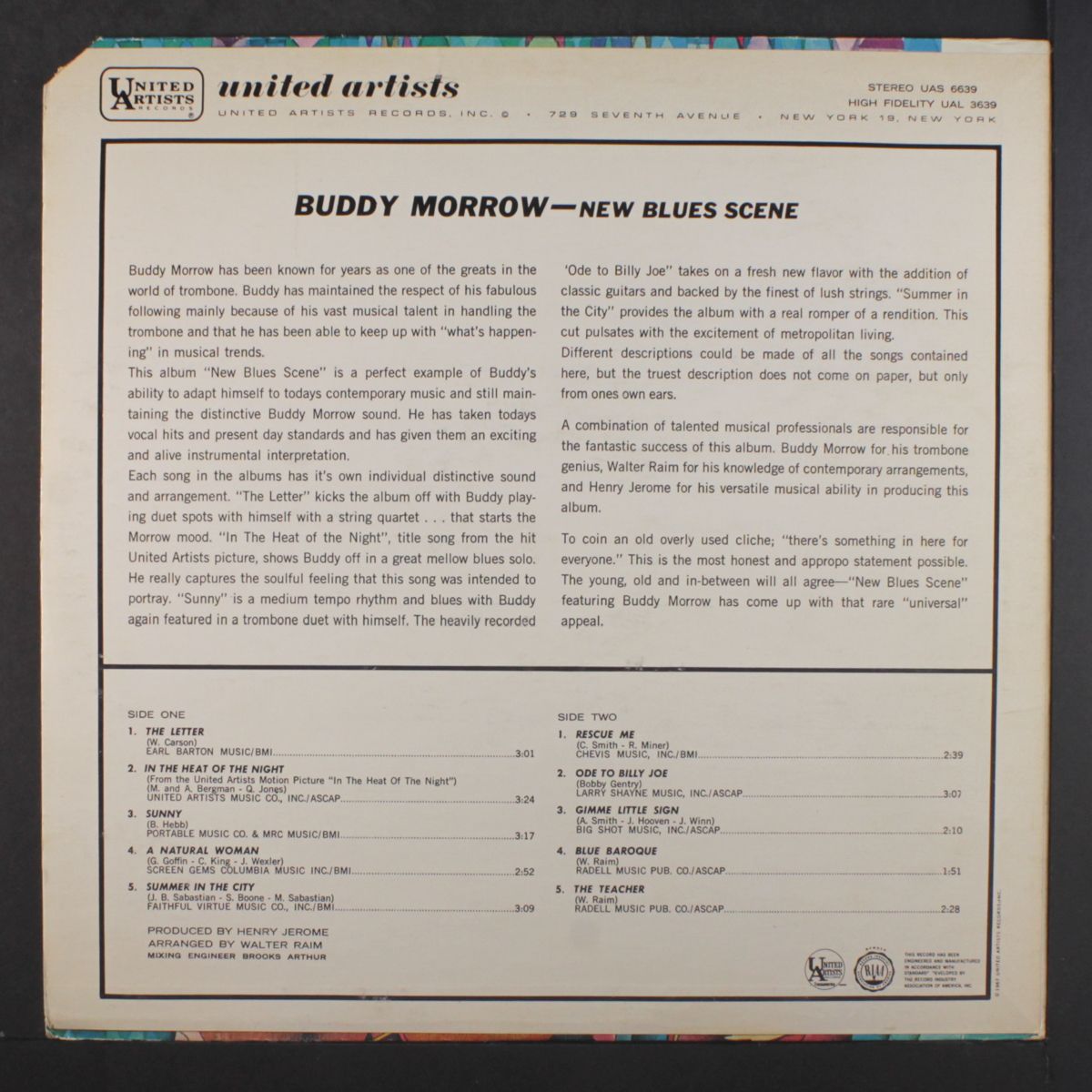 new blues scene by BUDDY MORROW