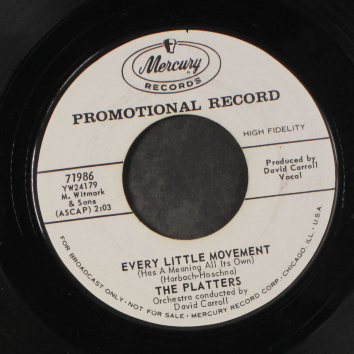 every little movement / more than you know by PLATTERS