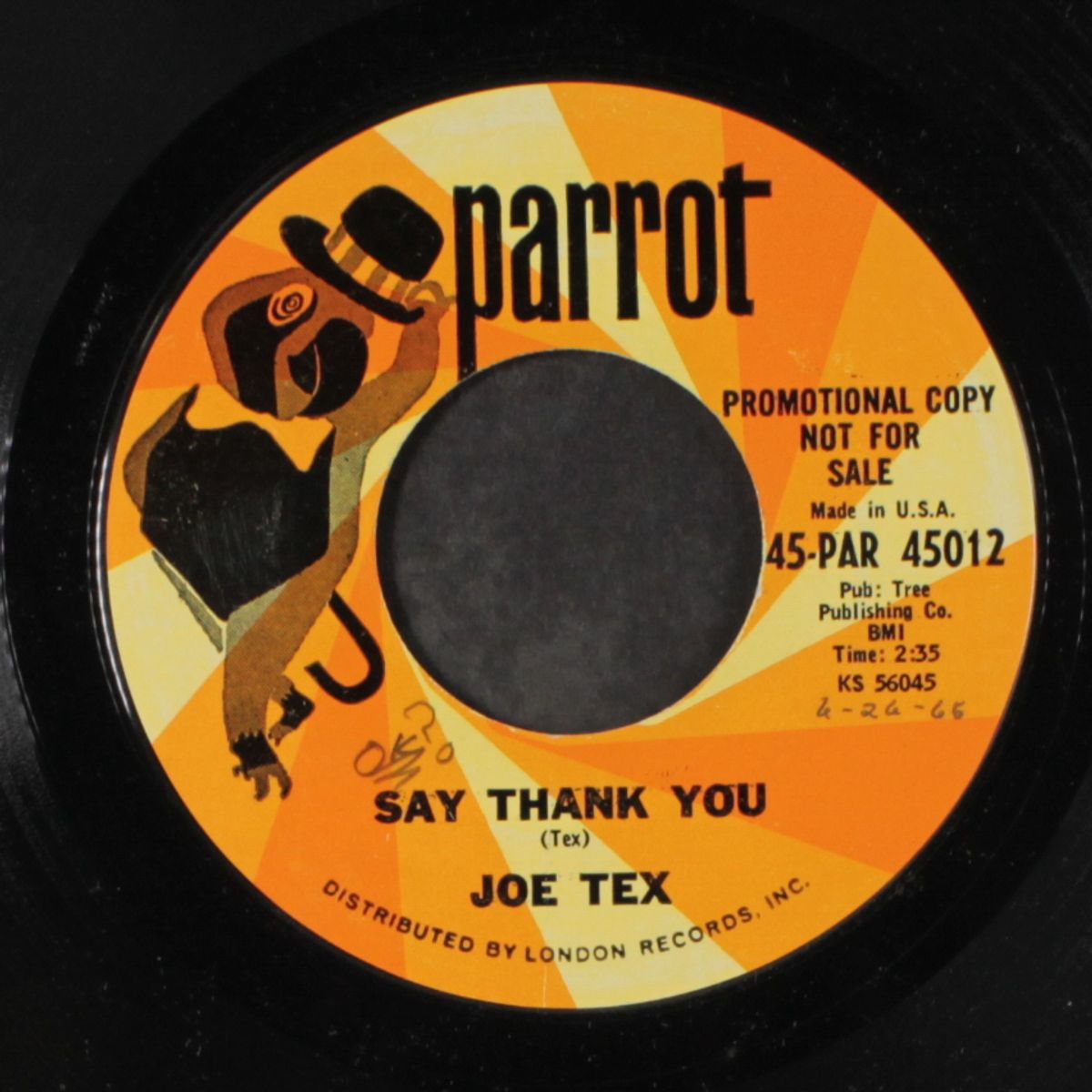looking for my pig / say thank you by JOE TEX