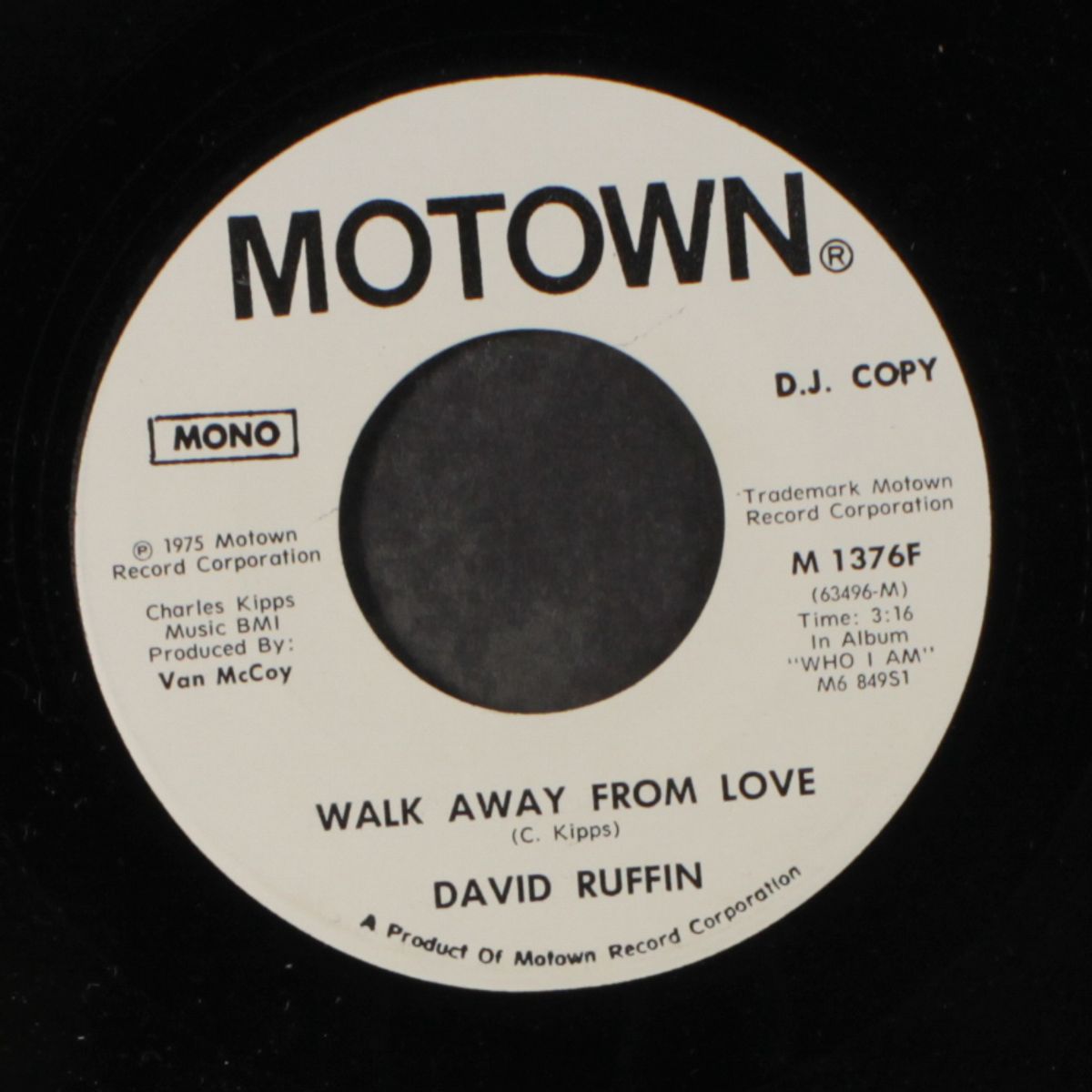 walk away from love / same by DAVID RUFFIN
