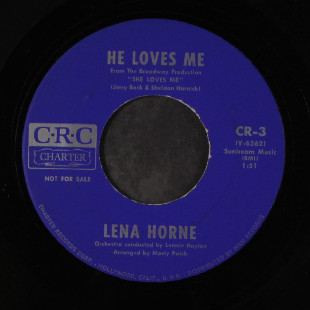 he loves me / why was i born by LENA HORNE