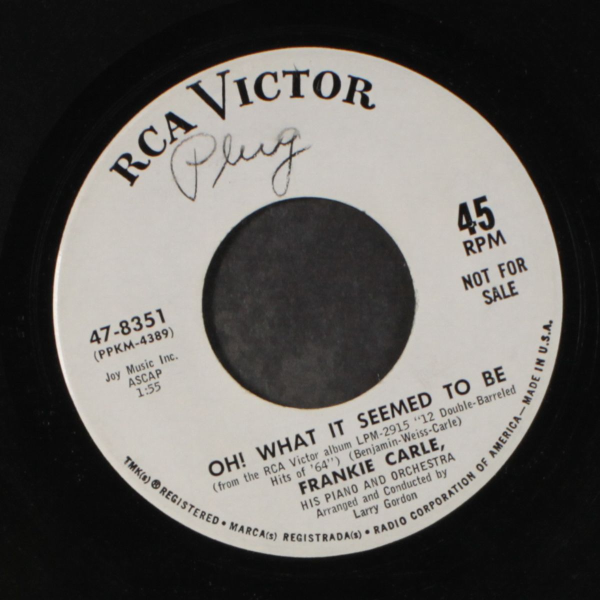 oh! what it seemed to be by FRANKIE CARLE