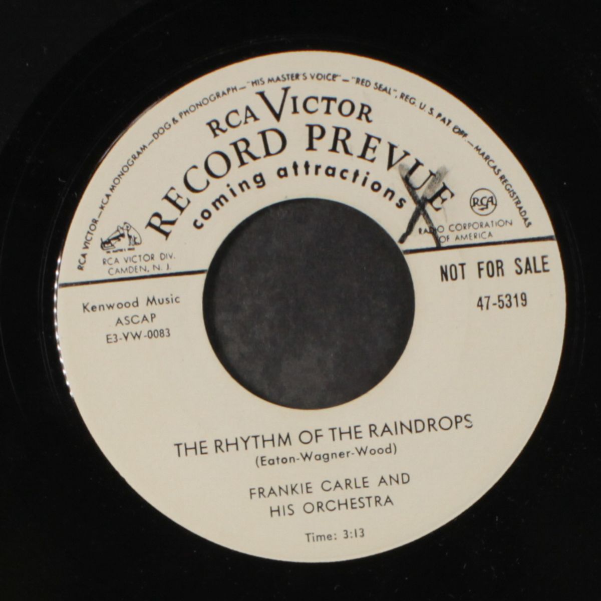 the carleboogie / the rhythm of the raindrops by FRANKIE CARLE
