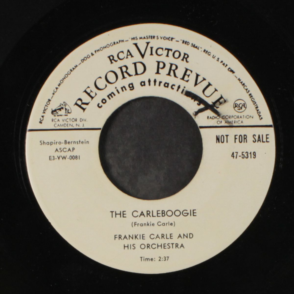the carleboogie / the rhythm of the raindrops by FRANKIE CARLE