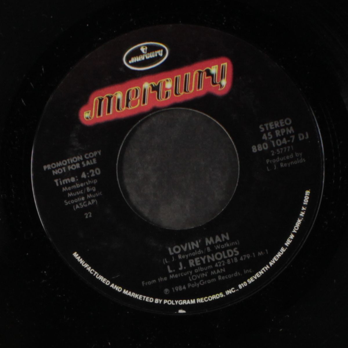 lovin' man / same by L.J. REYNOLDS