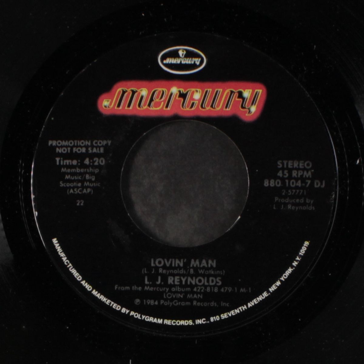 lovin' man / same by L.J. REYNOLDS