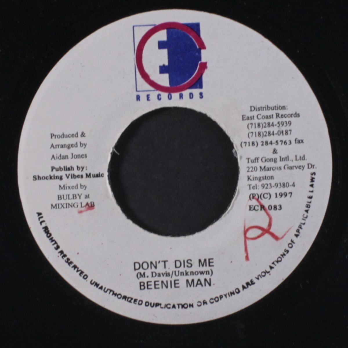 don't dis me / diseases by BEENIE MAN