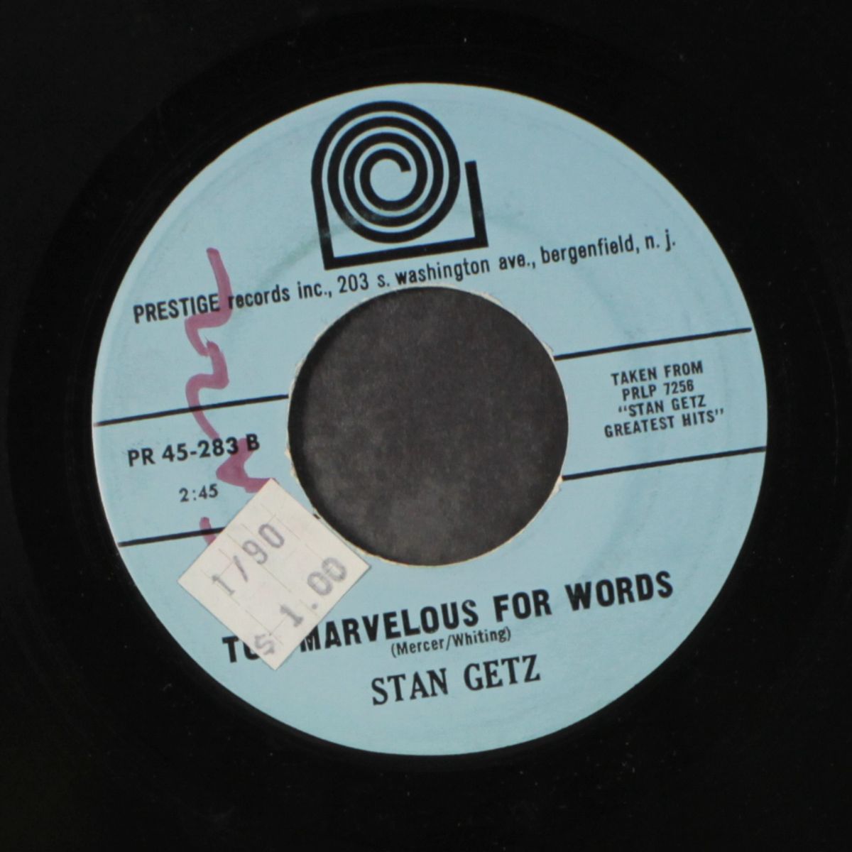 what's new / too marvelous for words by STAN GETZ