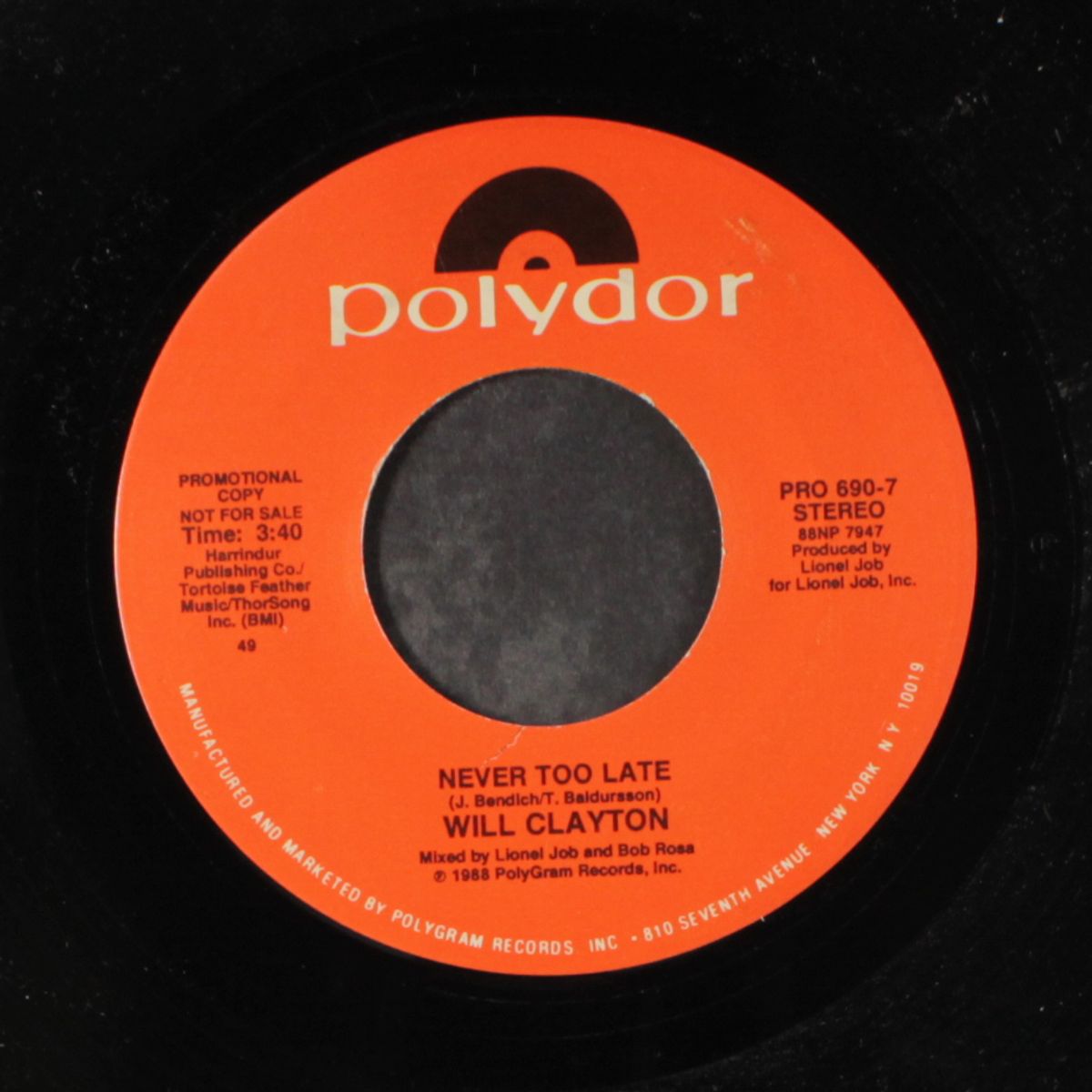 never too late / same by WILL CLAYTON