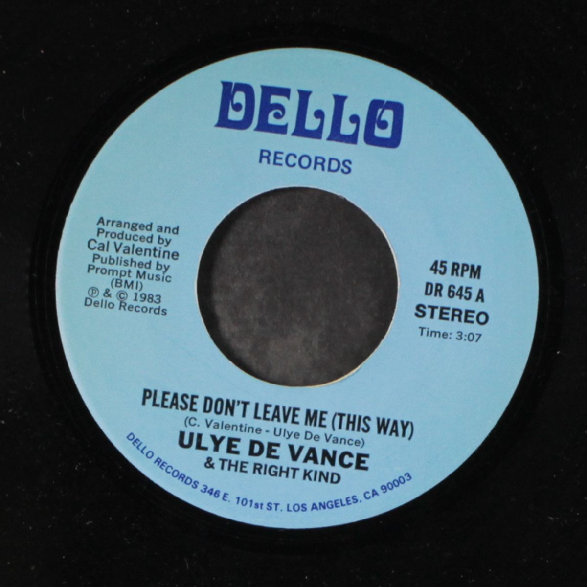 please don't leave me this way by ULYE DE VANCE