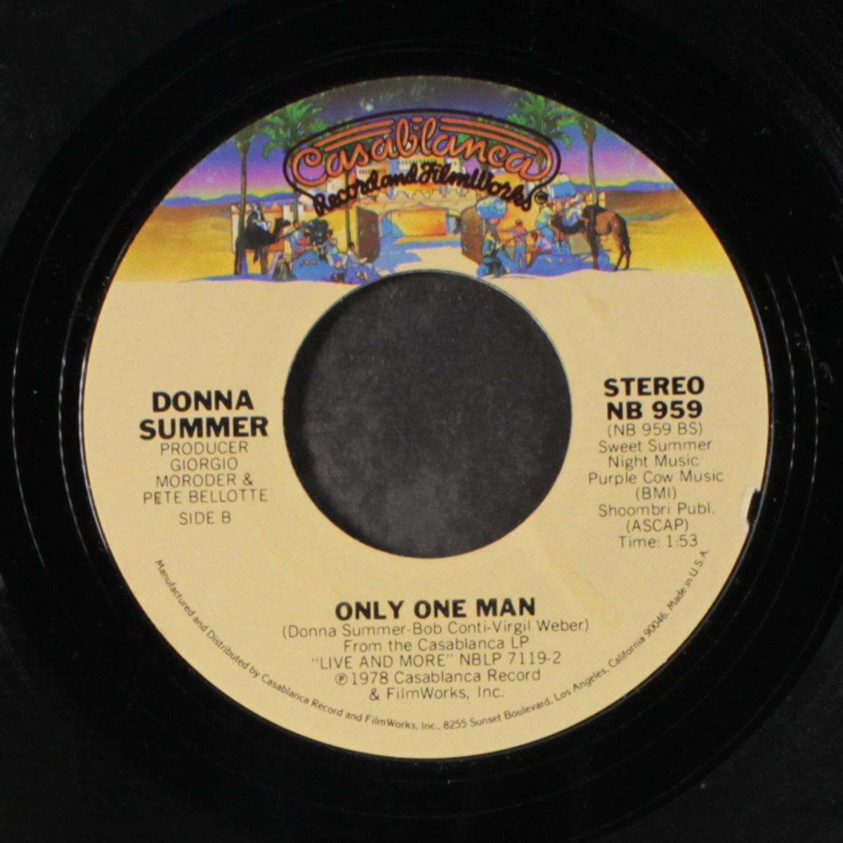 heaven knows / only one man by DONNA SUMMER