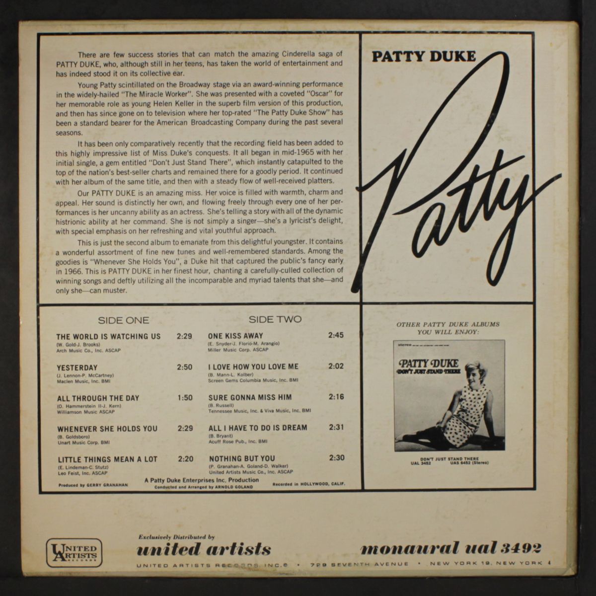 patty by PATTY DUKE