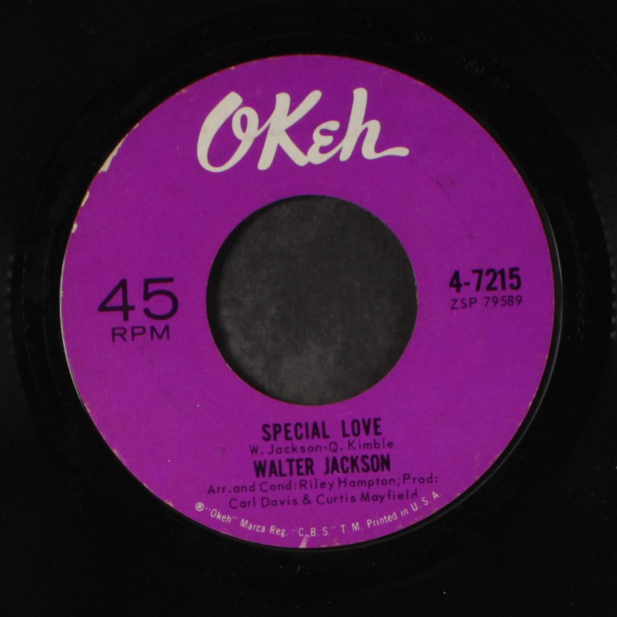 special love / suddenly i'm all alone by WALTER JACKSON