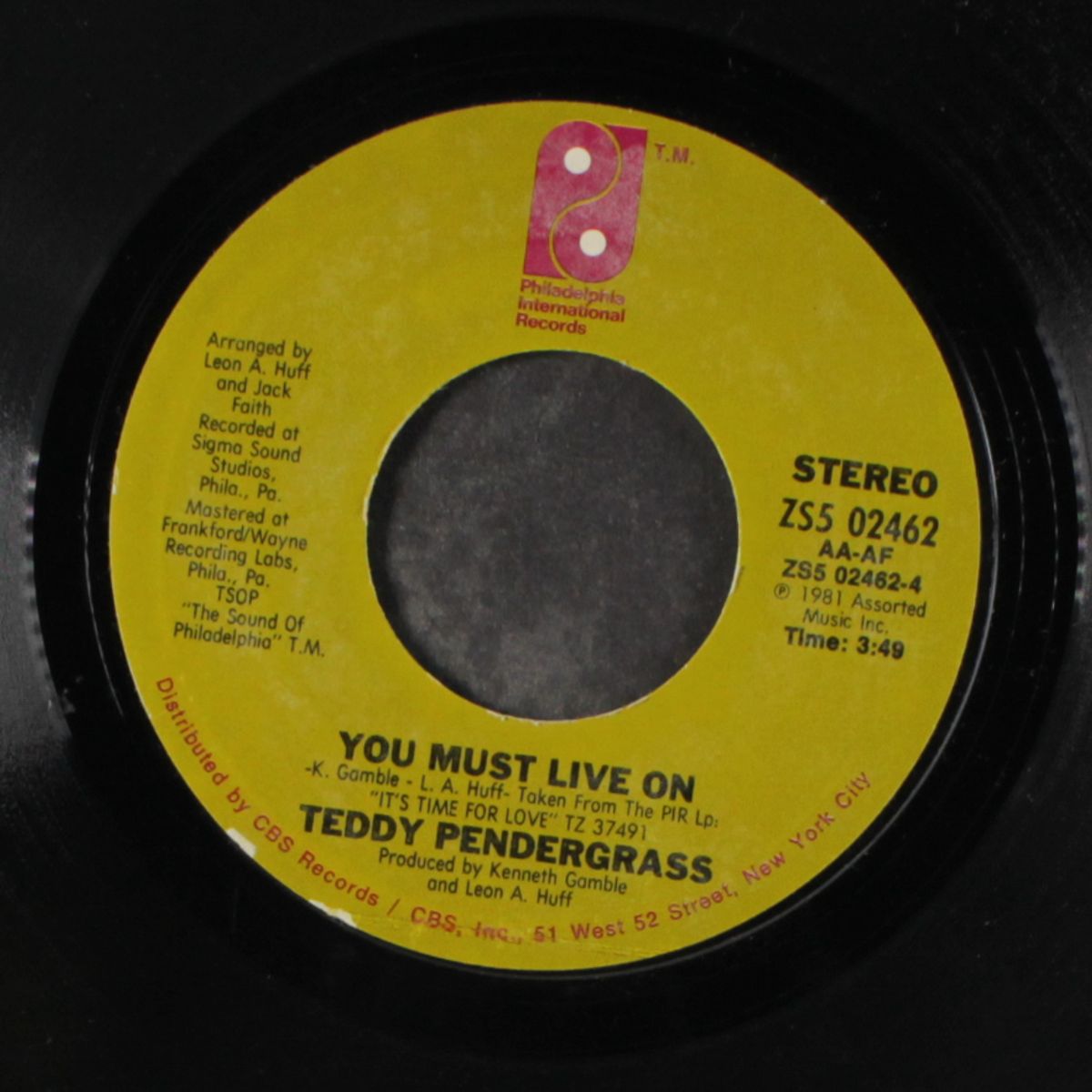 i can't live without your love / you must live on by TEDDY PENDERGRASS