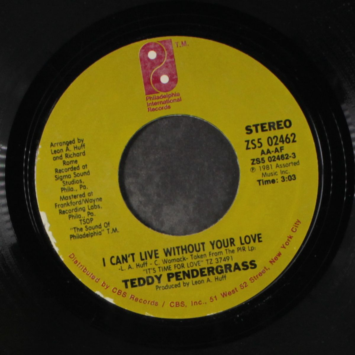 i can't live without your love / you must live on by TEDDY PENDERGRASS