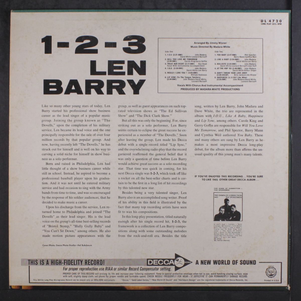 1-2-3 by LEN BARRY