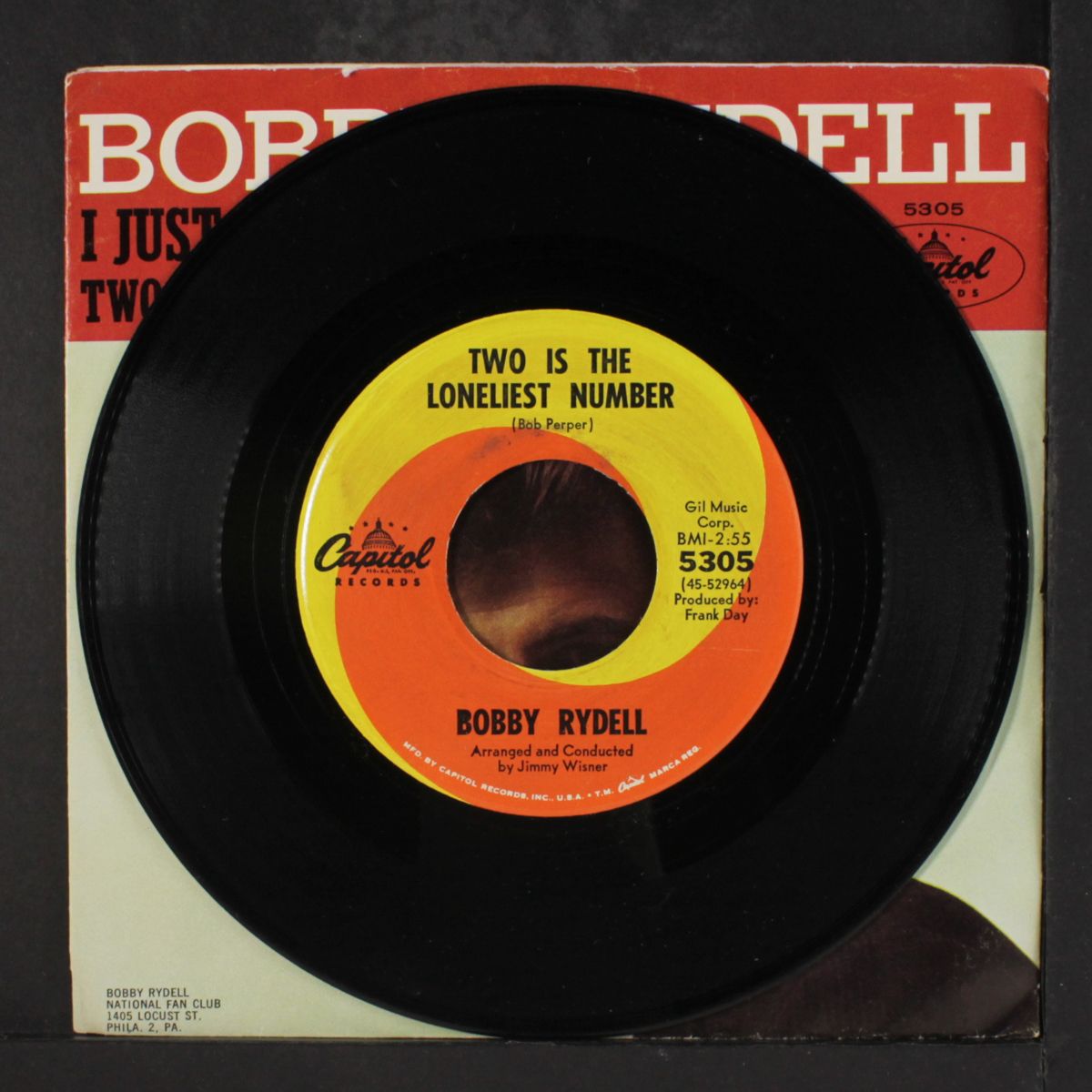 two is the loneliest number / i just can't say goodbye by BOBBY RYDELL