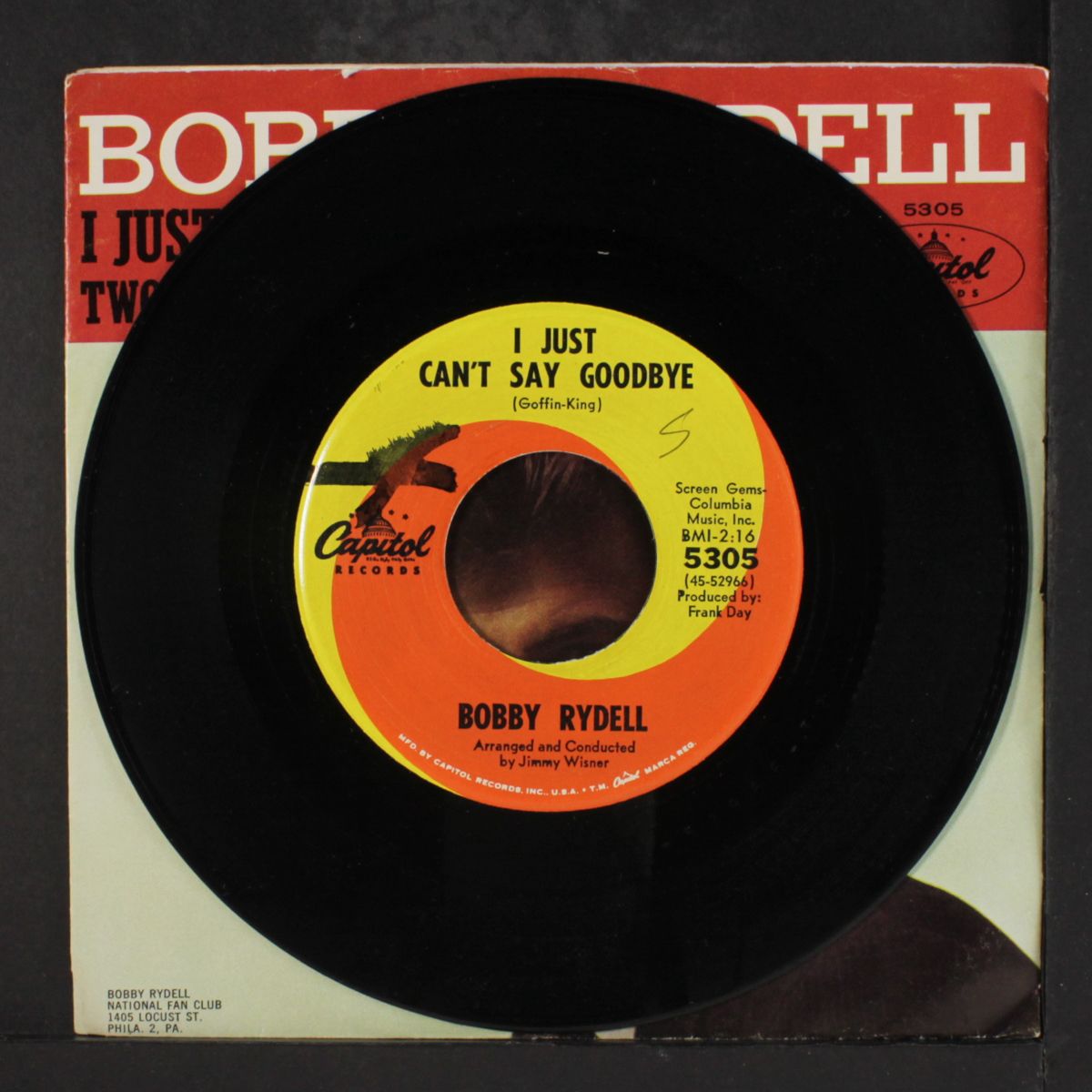 two is the loneliest number / i just can't say goodbye by BOBBY RYDELL