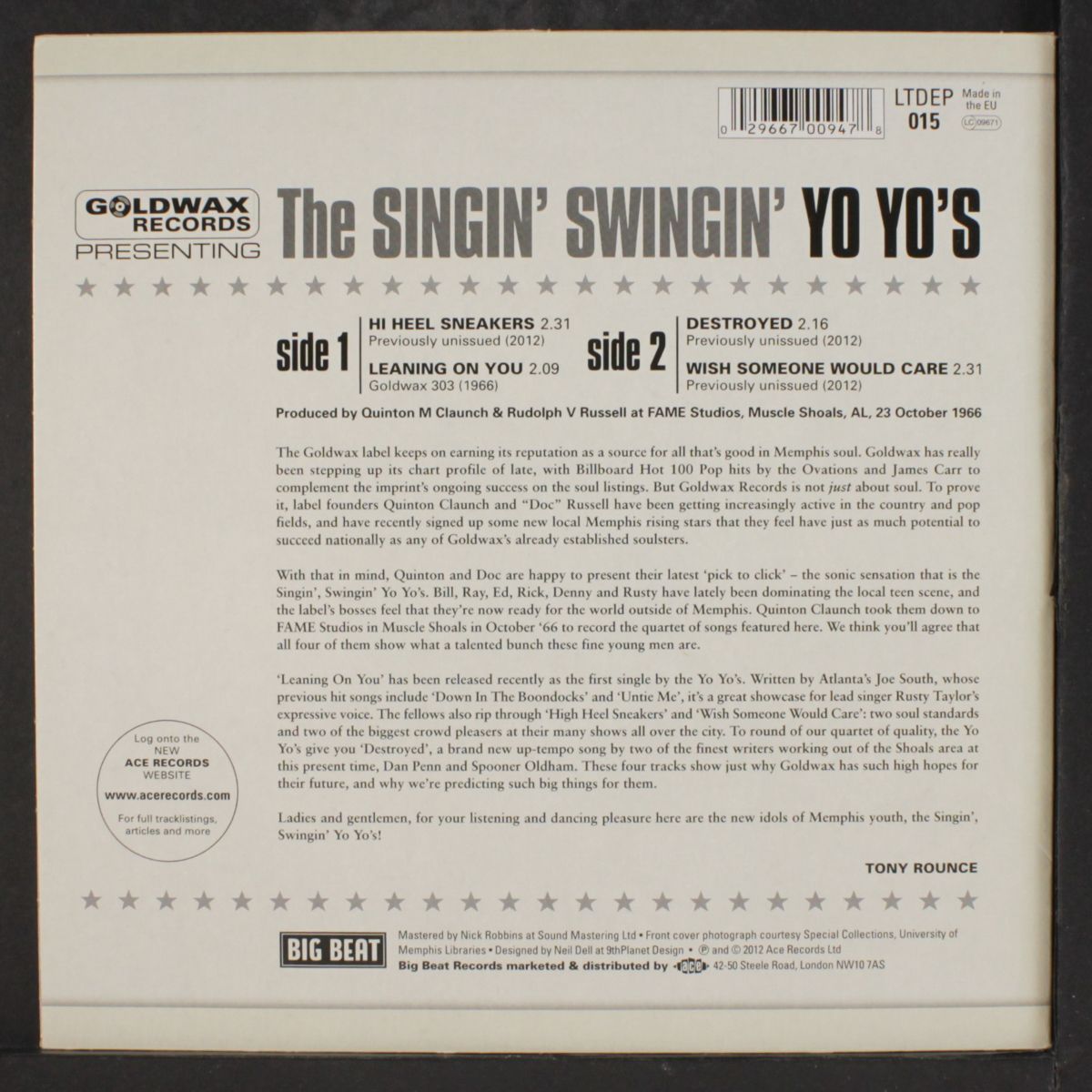 presenting the singin' swingin' yo yo's by YO YO'S