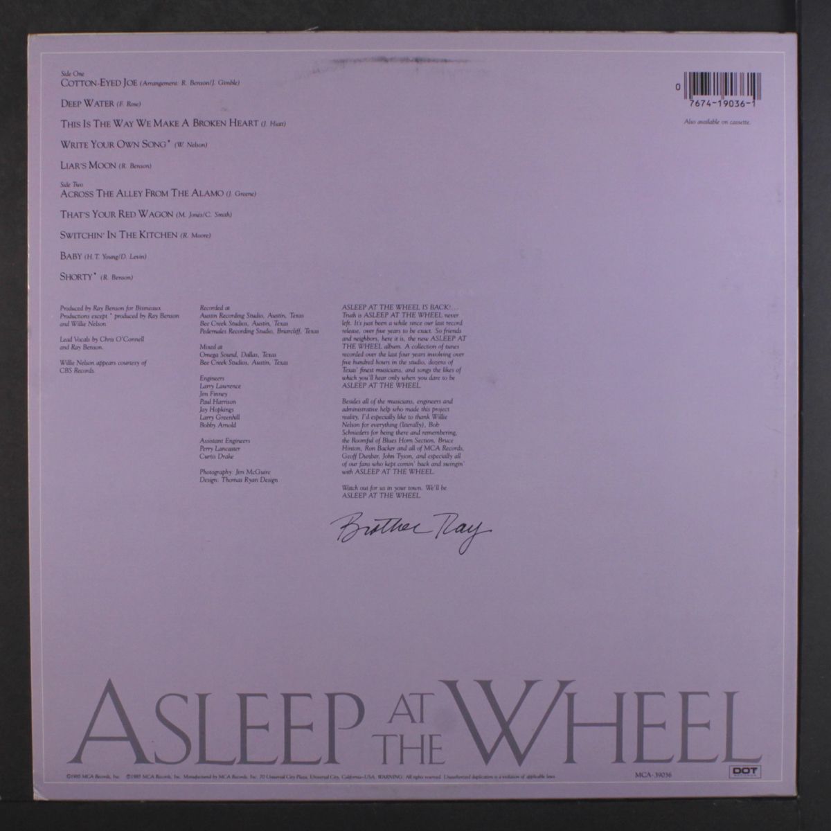 asleep at the wheel by ASLEEP AT THE WHEEL