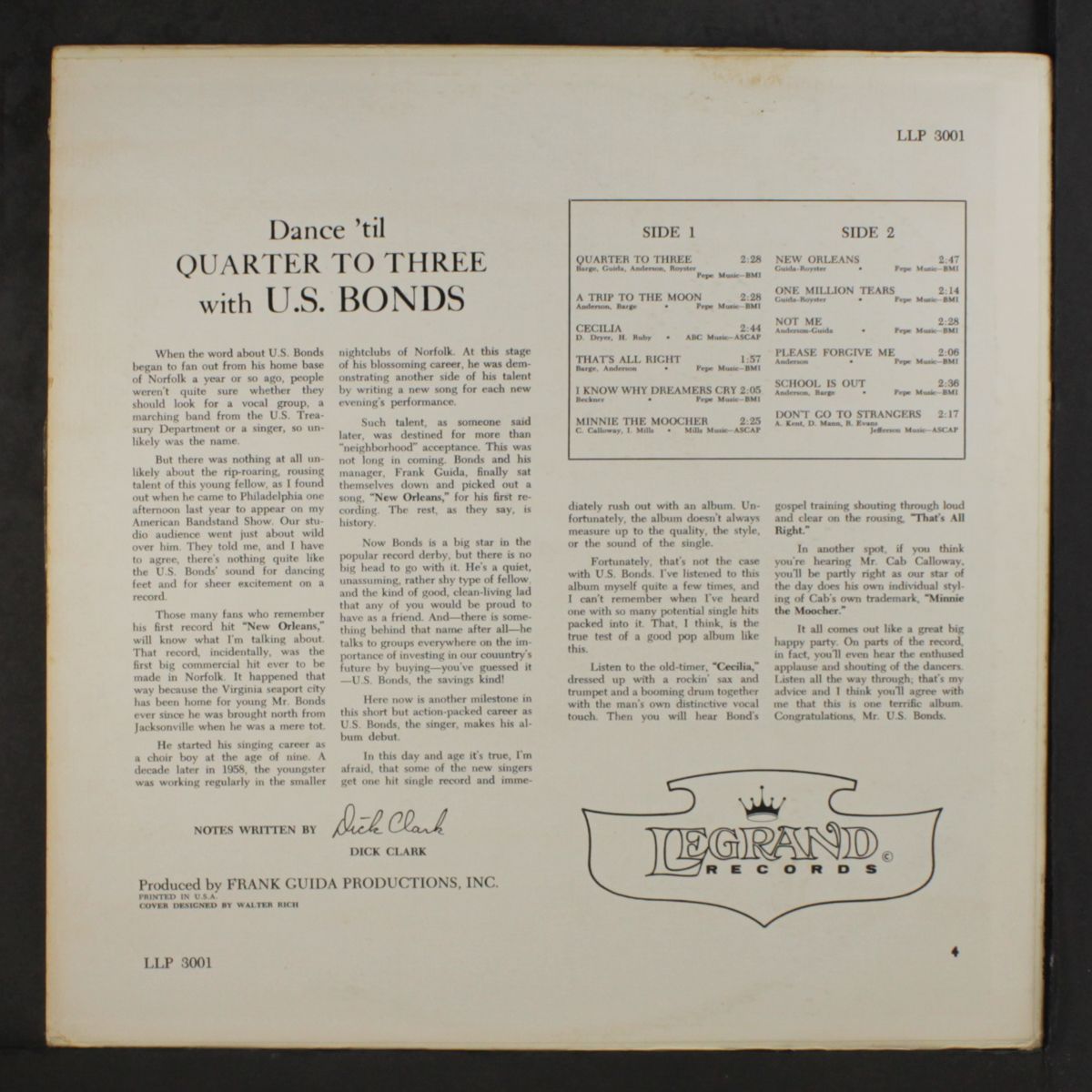 dance 'til quarter to three by GARY 'U.S.' BONDS