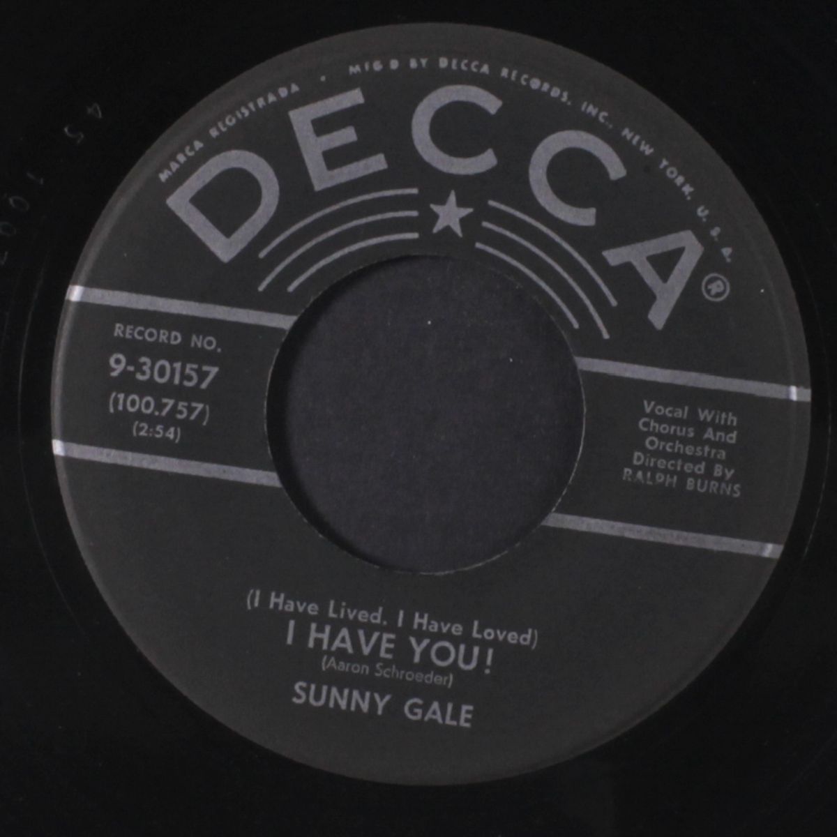 maybe you'll be there / i have you by SUNNY GALE