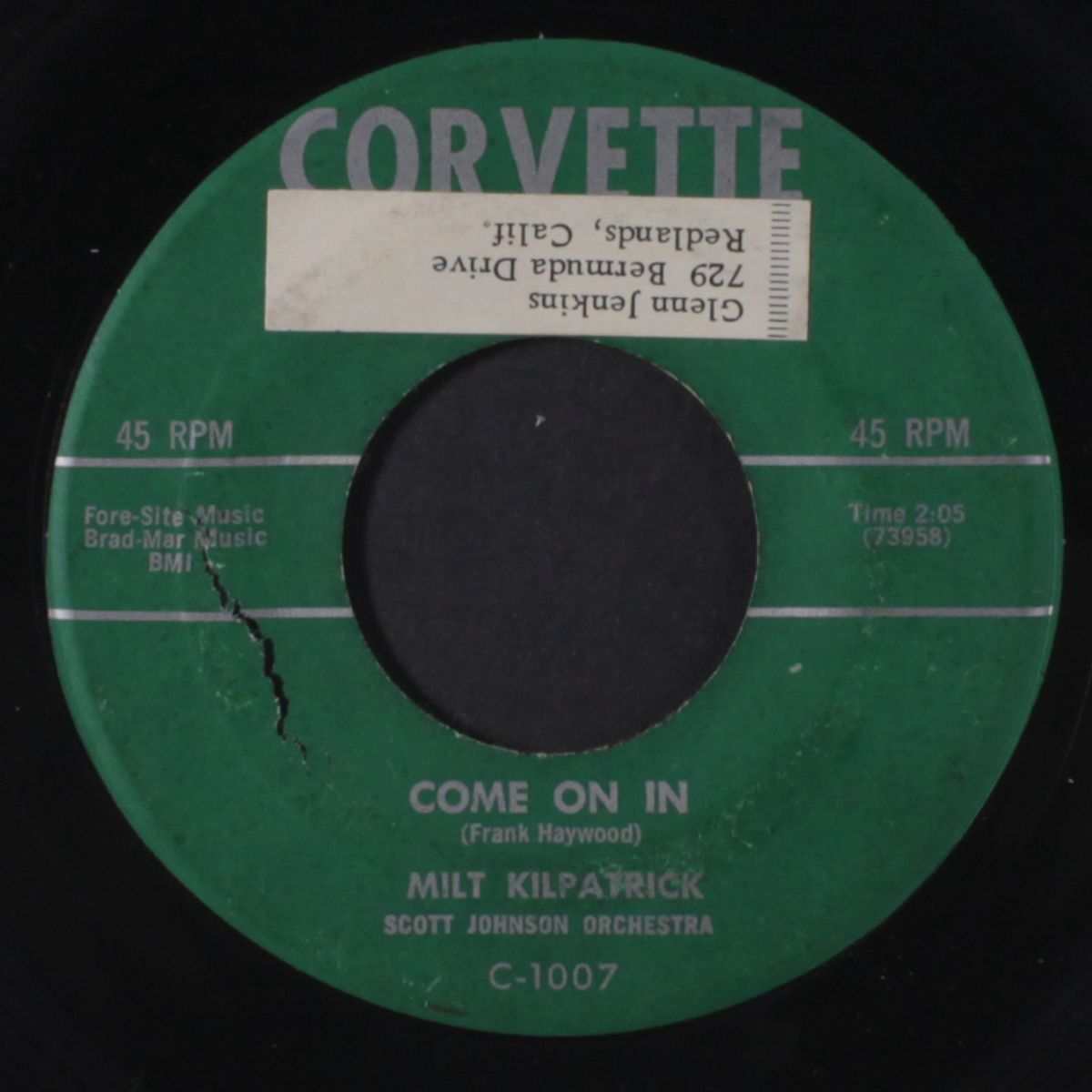 come on in / reserved for you by MILT KILPATRICK & GROUP