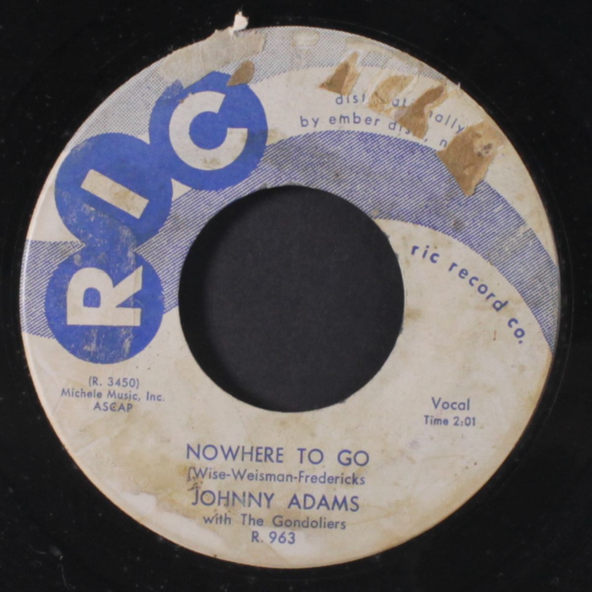 come on / nowhere to go by JOHNNY ADAMS