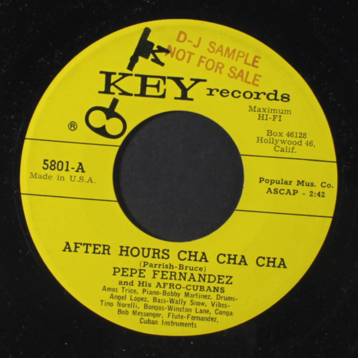 g.i. rhapsody / after hours cha cha by PEPE FERNANDEZ