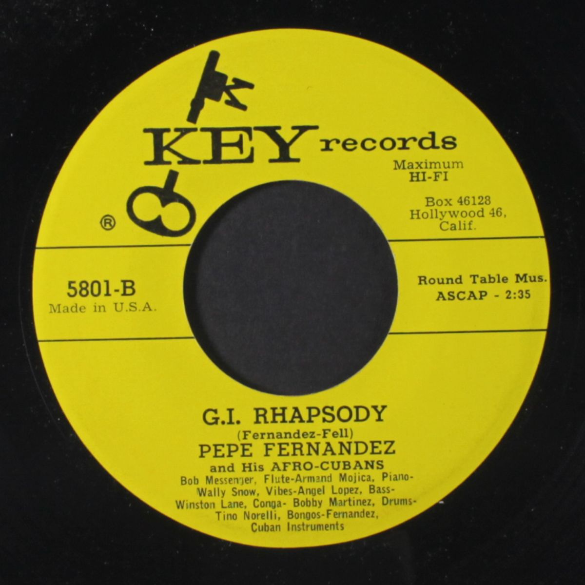 g.i. rhapsody / after hours cha cha by PEPE FERNANDEZ