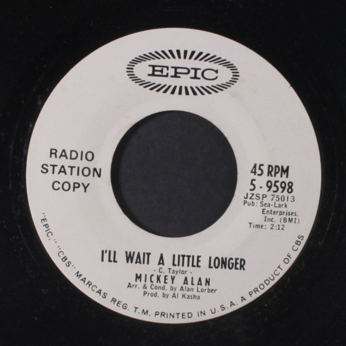 i'll wait a little longer / the little white duck by MICKEY ALAN