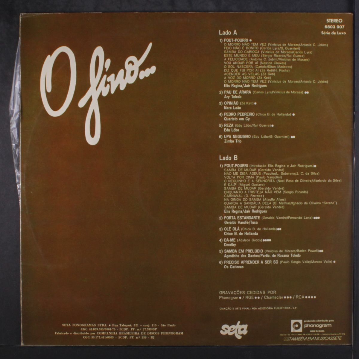 o fino... um registro do maior musical da tv brasileira by VARIOUS