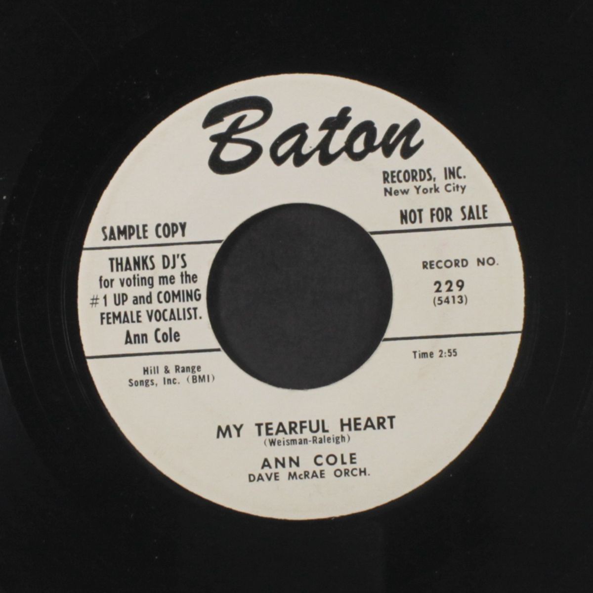 i'm waiting for you / my tearful heart by ANN COLE