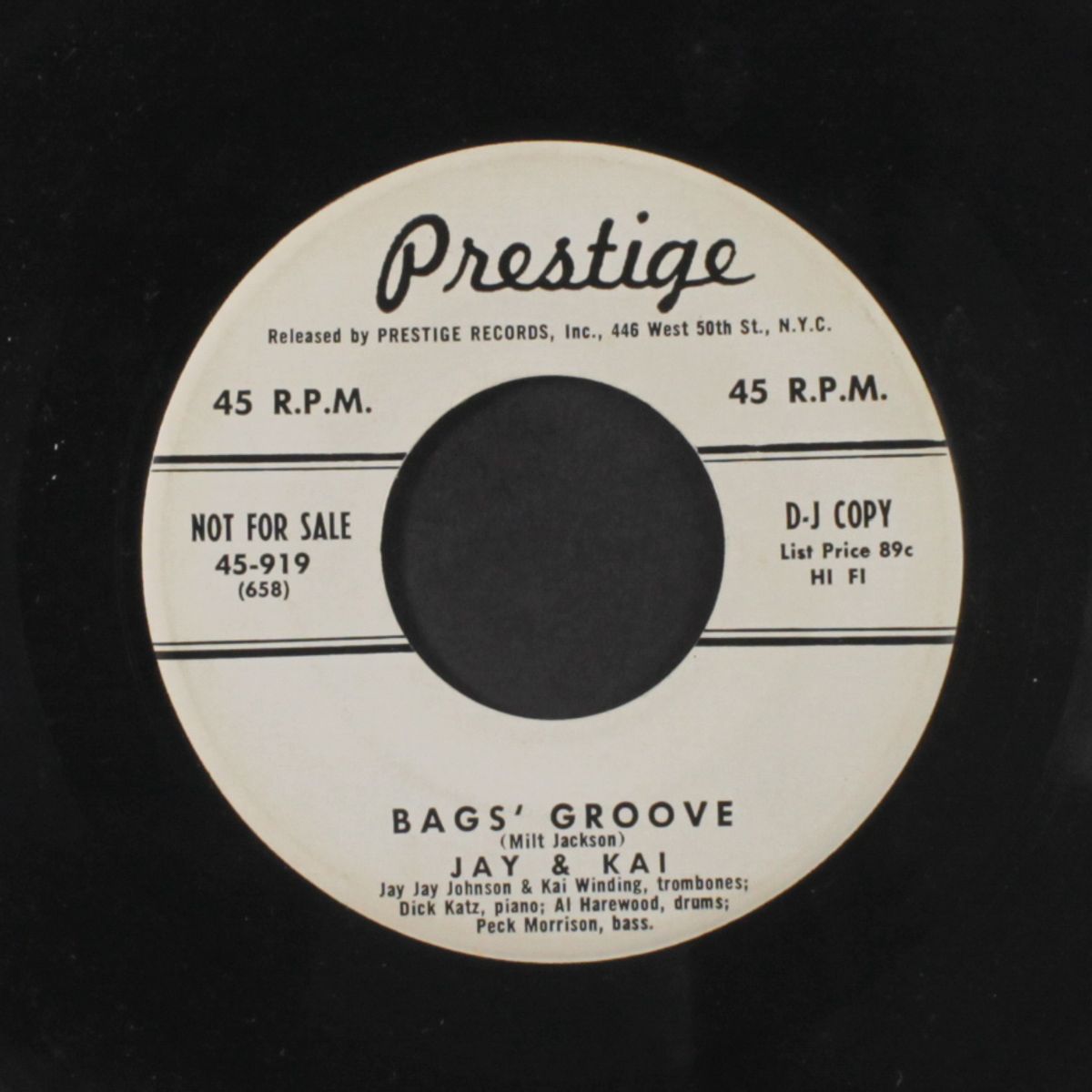 bag's groove / don't argue by JAY & KAI