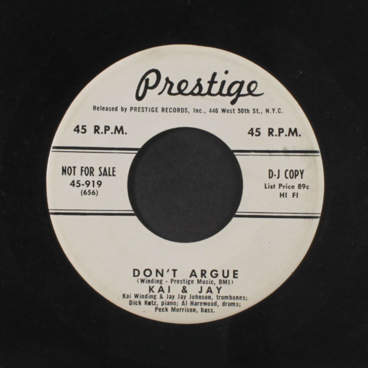 bag's groove / don't argue by JAY & KAI