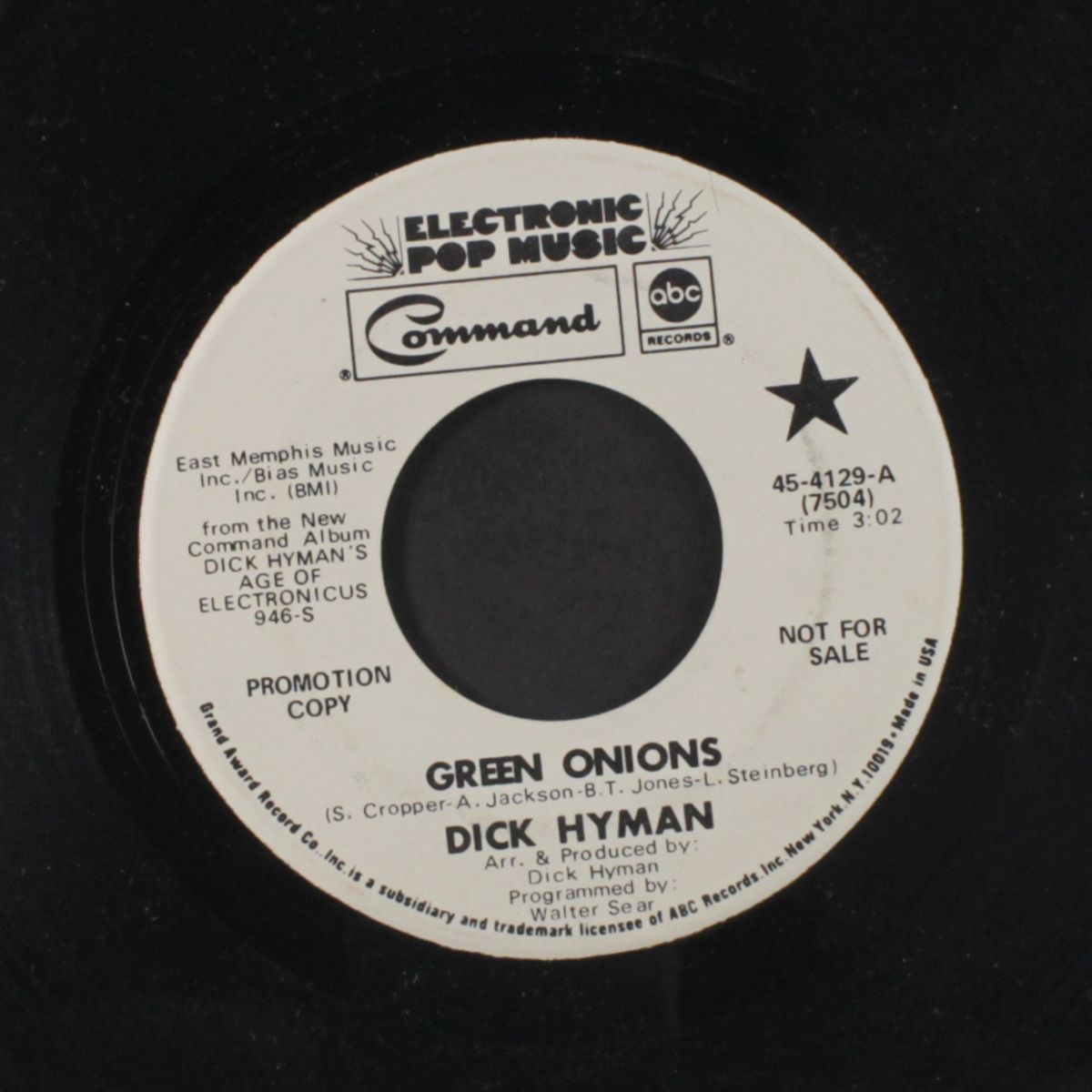 green onions / aquarius by DICK HYMAN