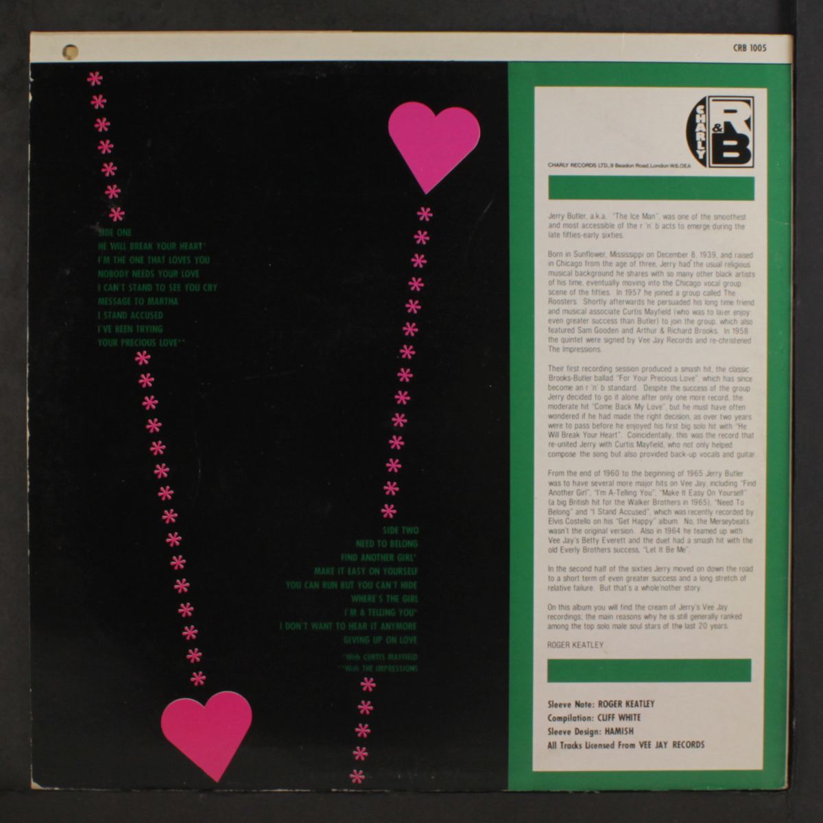 up on love by JERRY BUTLER