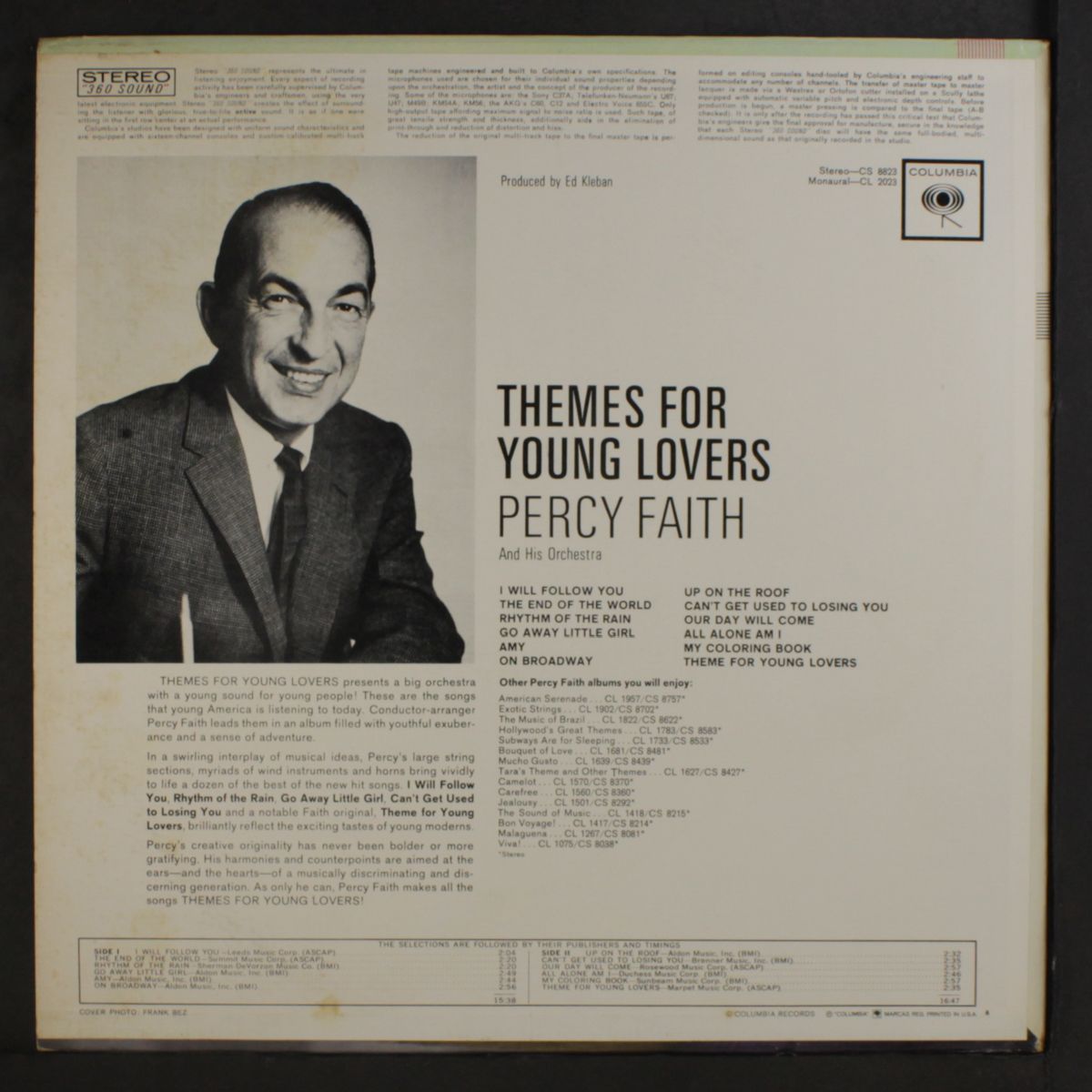 themes for young lovers by PERCY FAITH