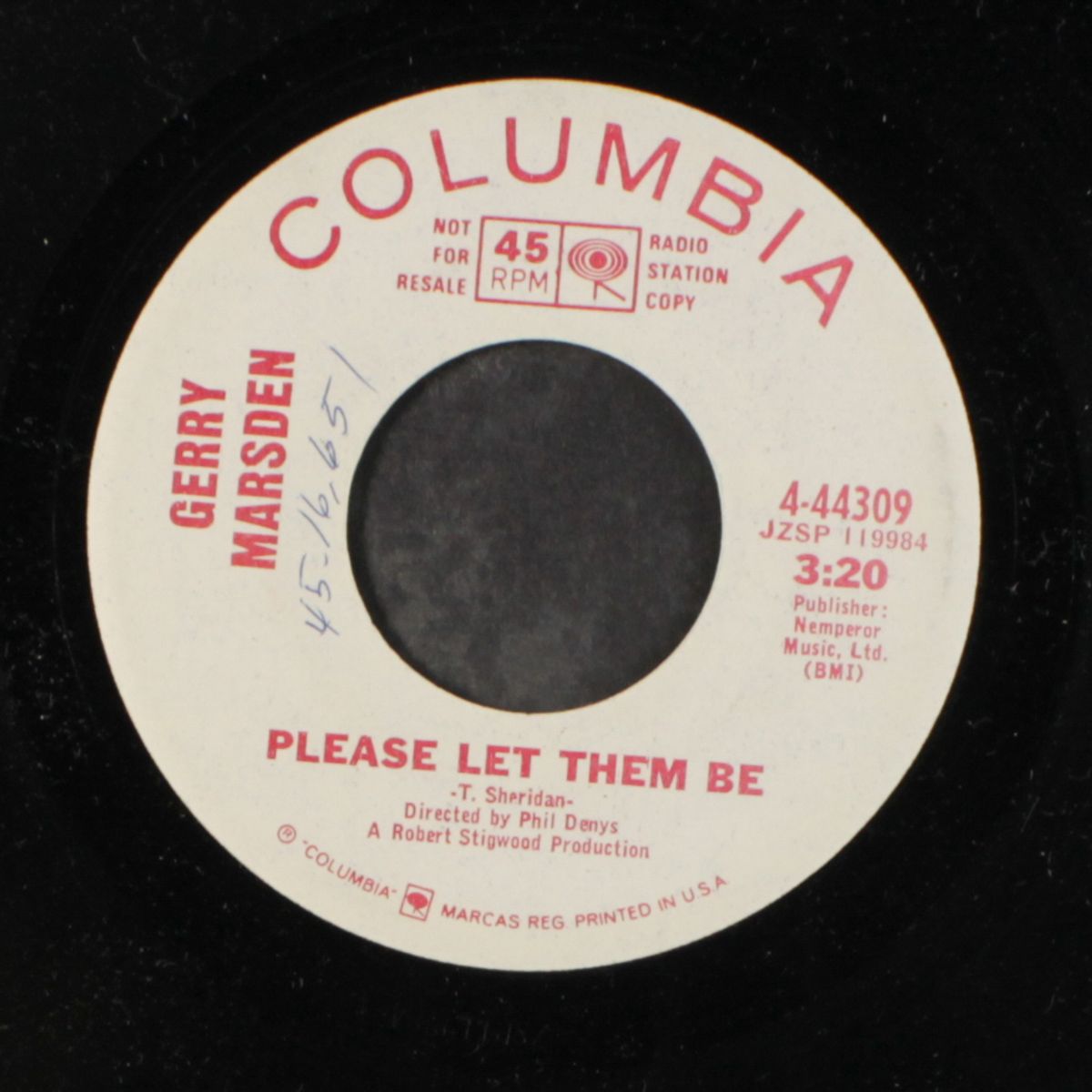 gilbert green / please let them be by GERRY MARSDEN