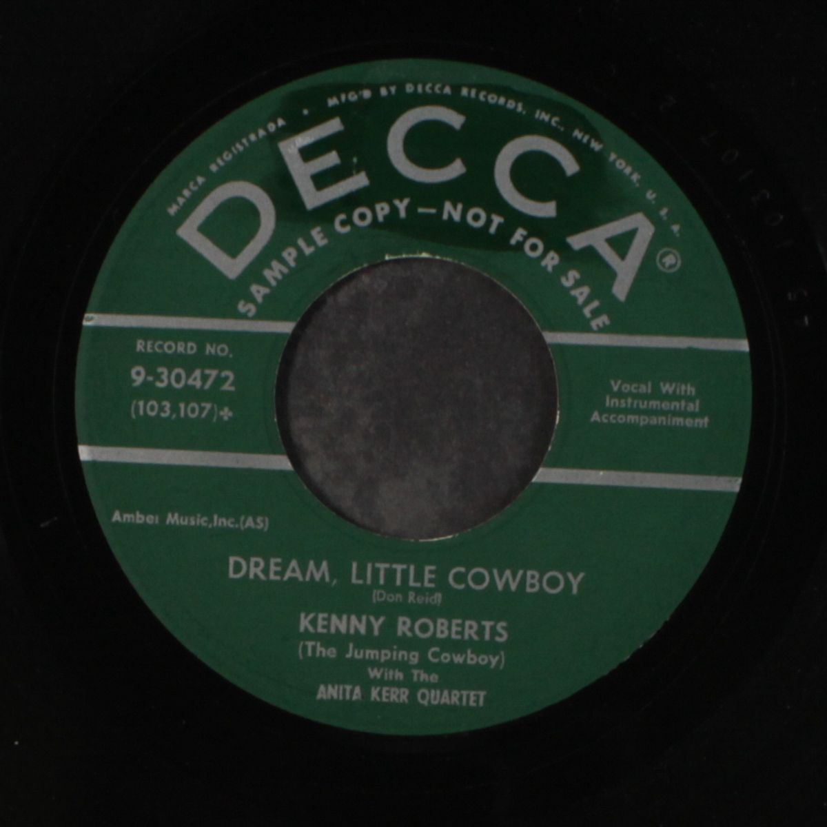 arizona yodeler / dream, little cowboy by KENNY ROBERTS