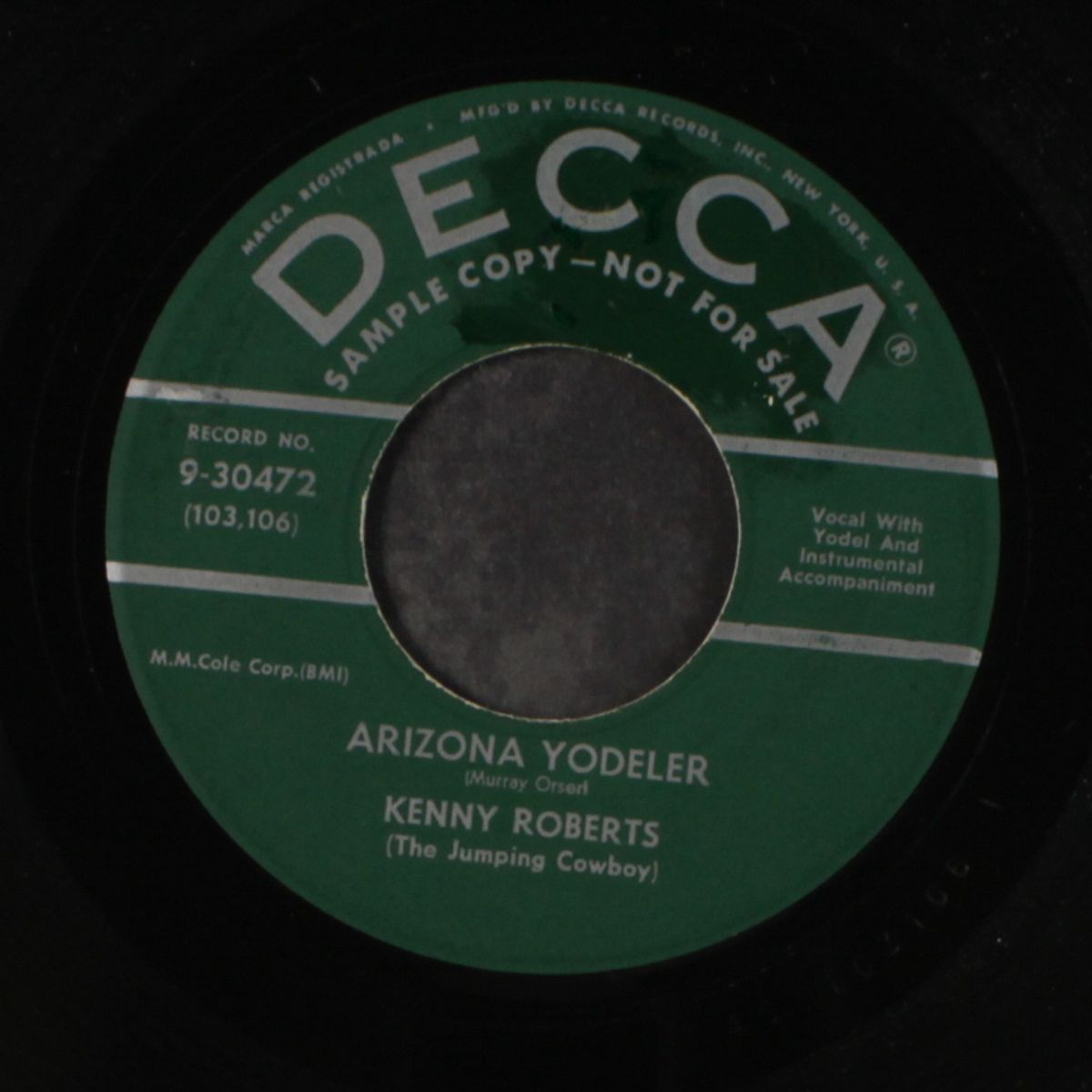 arizona yodeler / dream, little cowboy by KENNY ROBERTS