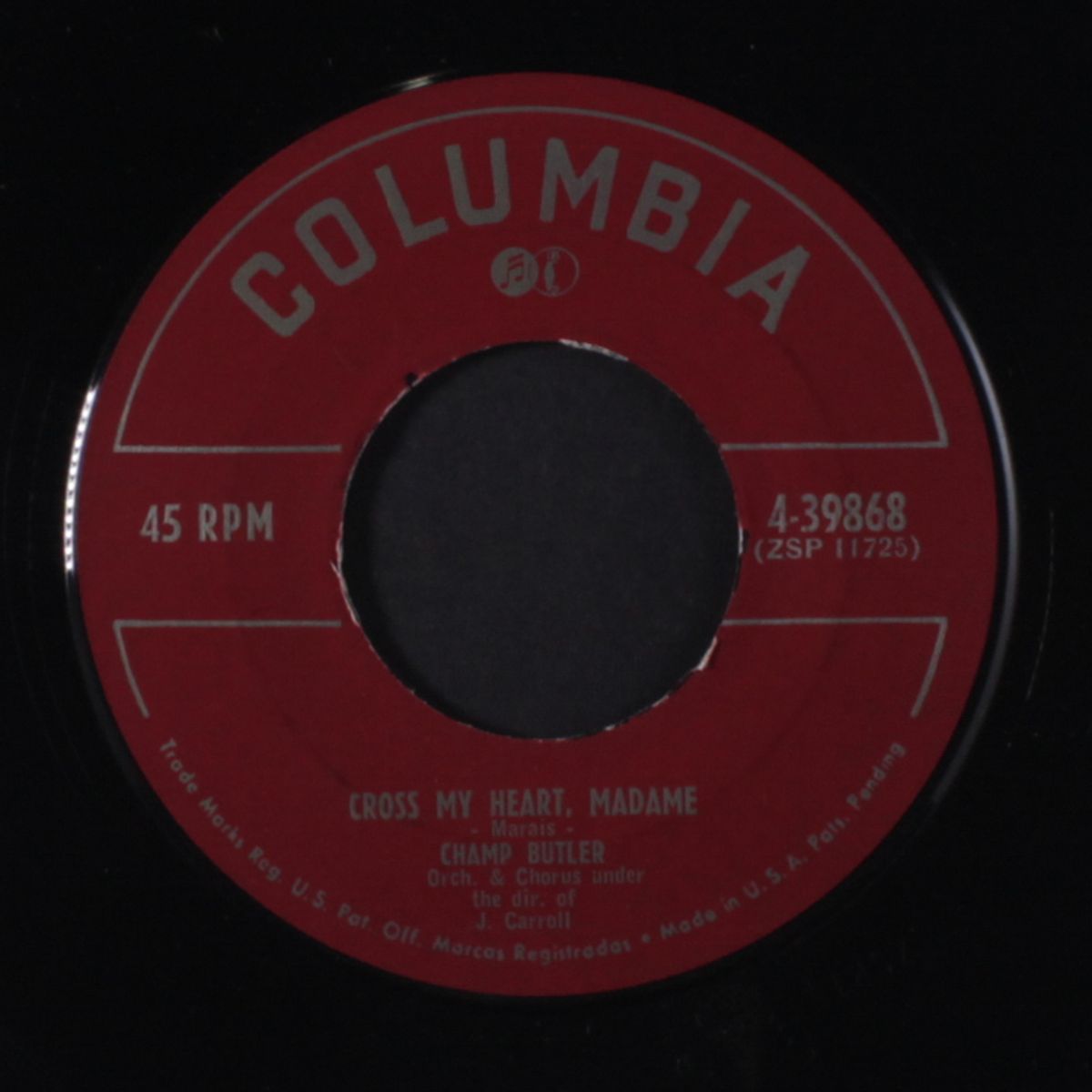 you win again / cross my heart, madame by CHAMP BUTLER