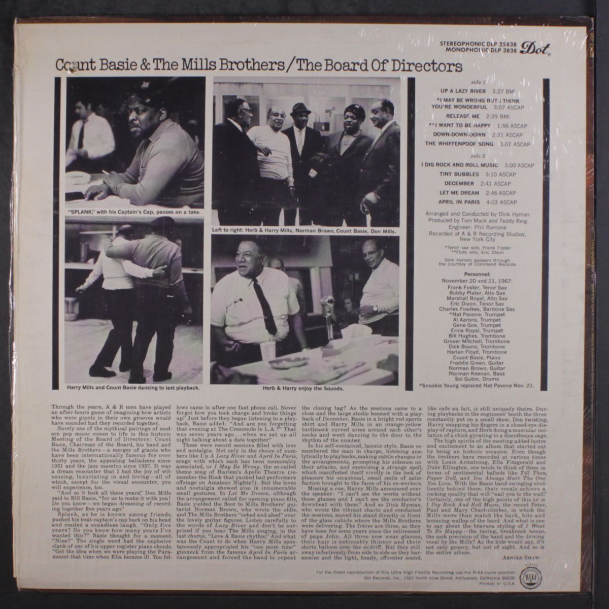 the board of directors by COUNT BASIE & MILLS BROTHERS