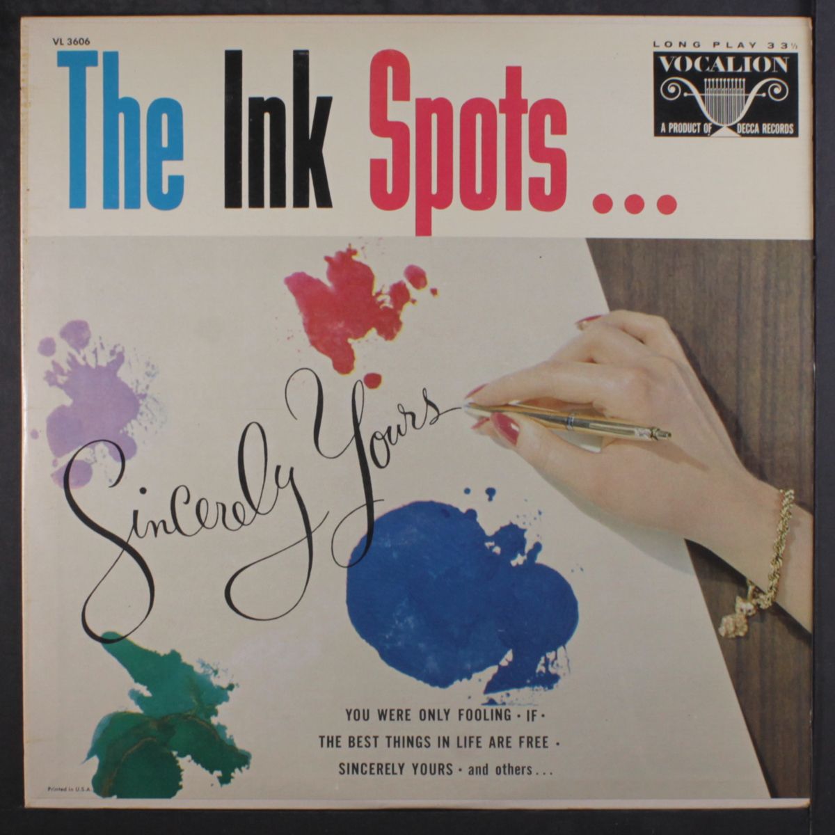 sincerely yours by INK SPOTS