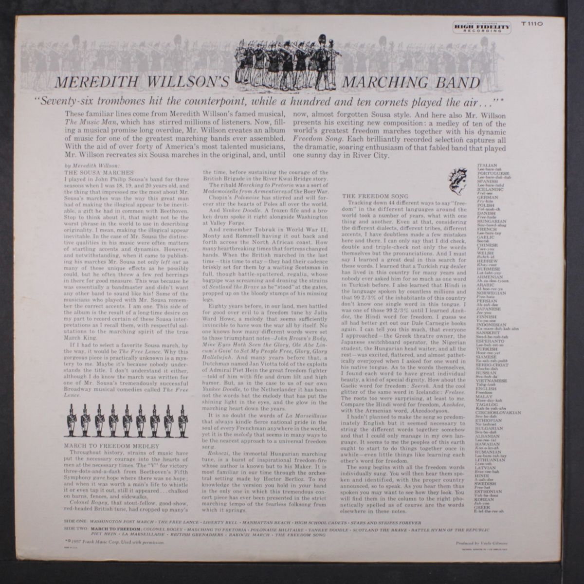 meridith wilson's marching band by MERIDITH WILSON'S MARCHING BAND