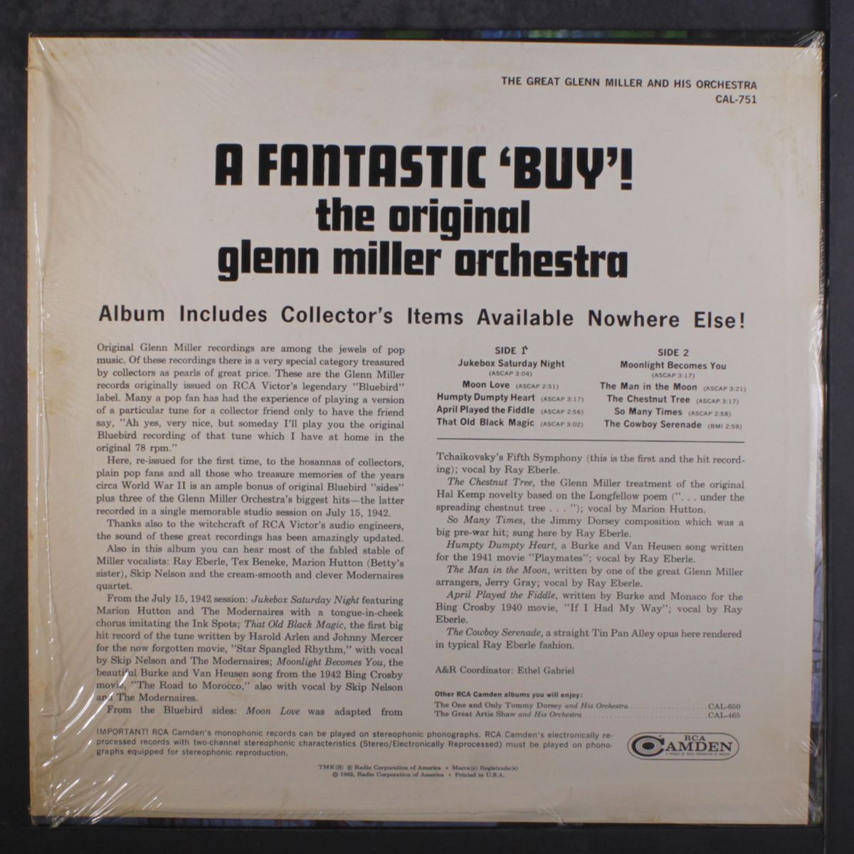 a fantastic 'buy' by GLENN MILLER