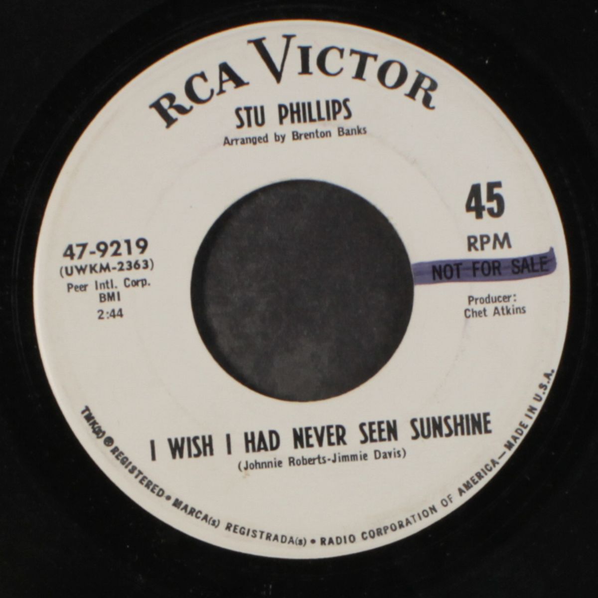 vin rose' / i wish i had never seen sunshine by STU PHILLIPS