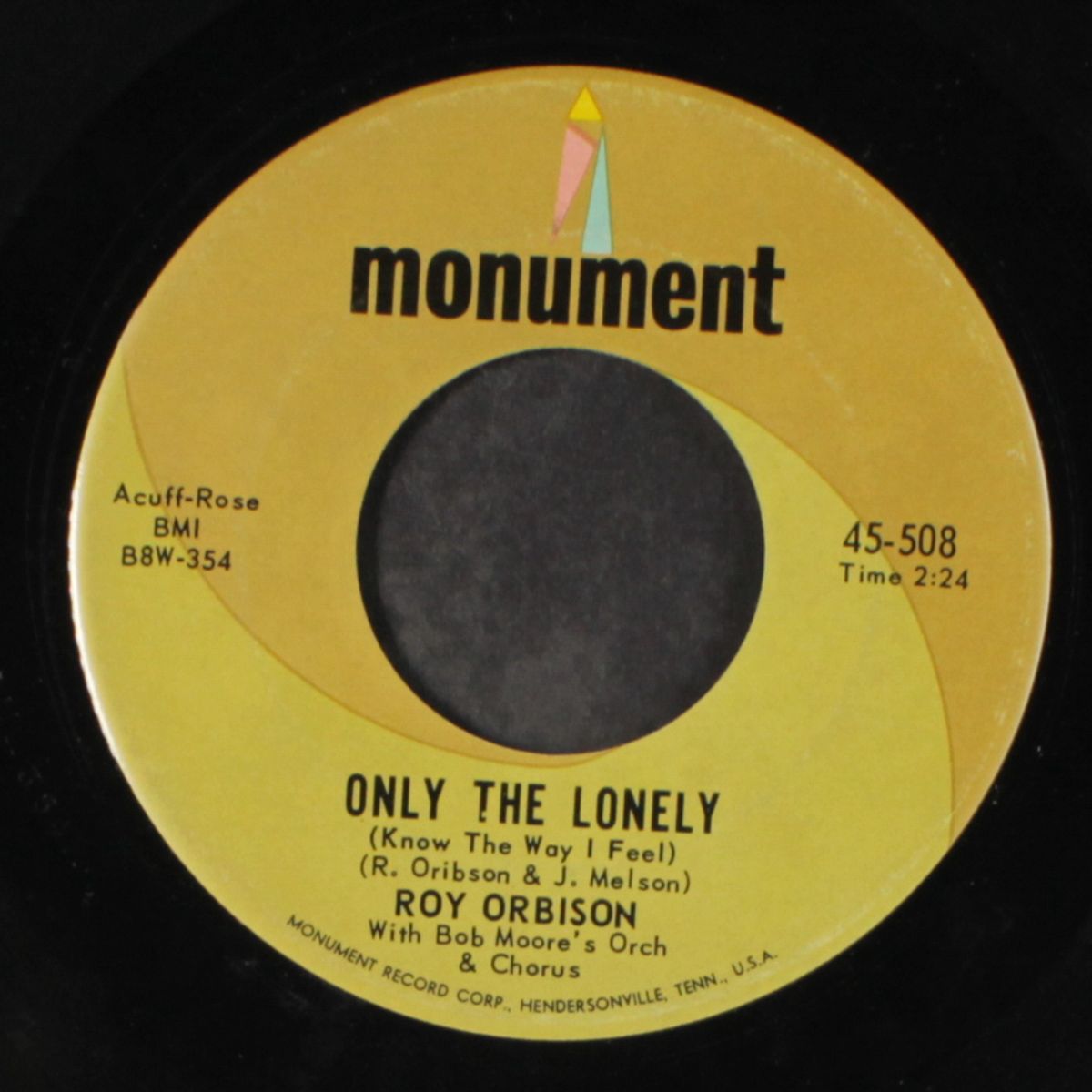here comes that song again / only the lonely by ROY ORBISON