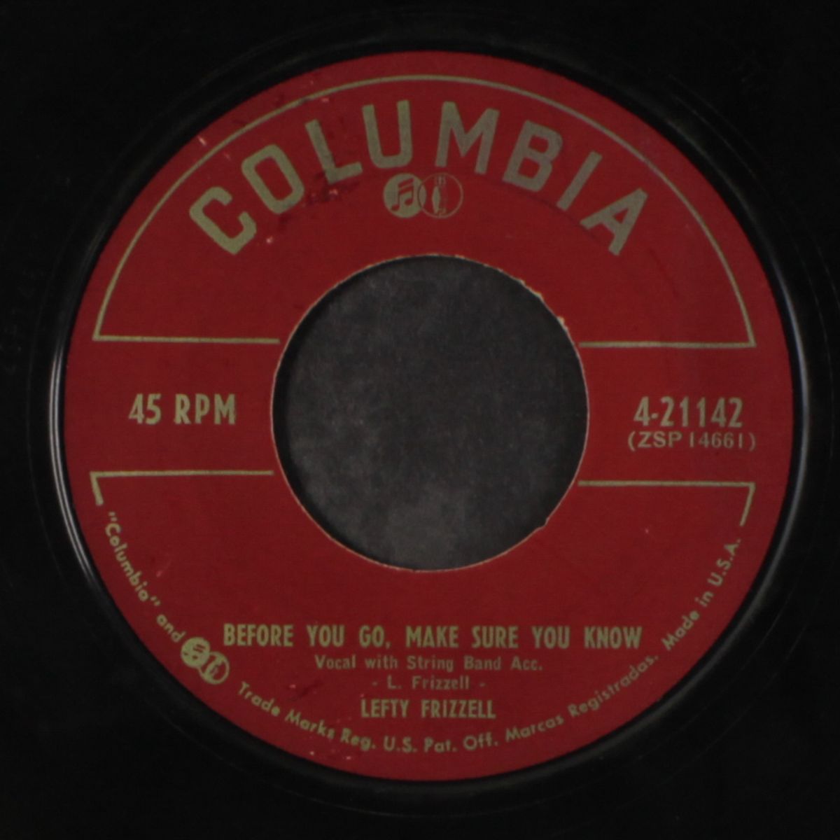 before you go, make sure you know by LEFTY FRIZZELL