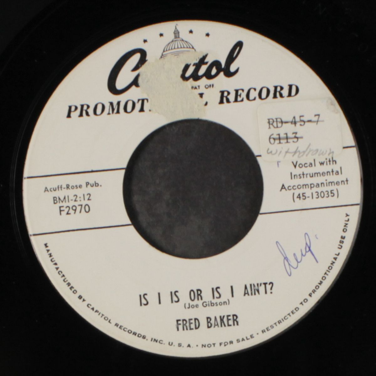 is i is or is i ain't / maybe she would like to know by FRED BAKER